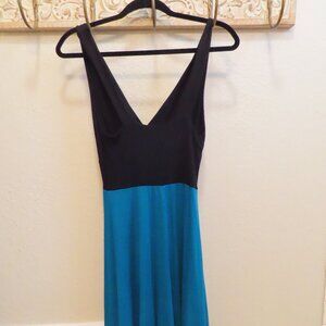 Kathmandu Imports Blue and Black Summer Dress - Size M